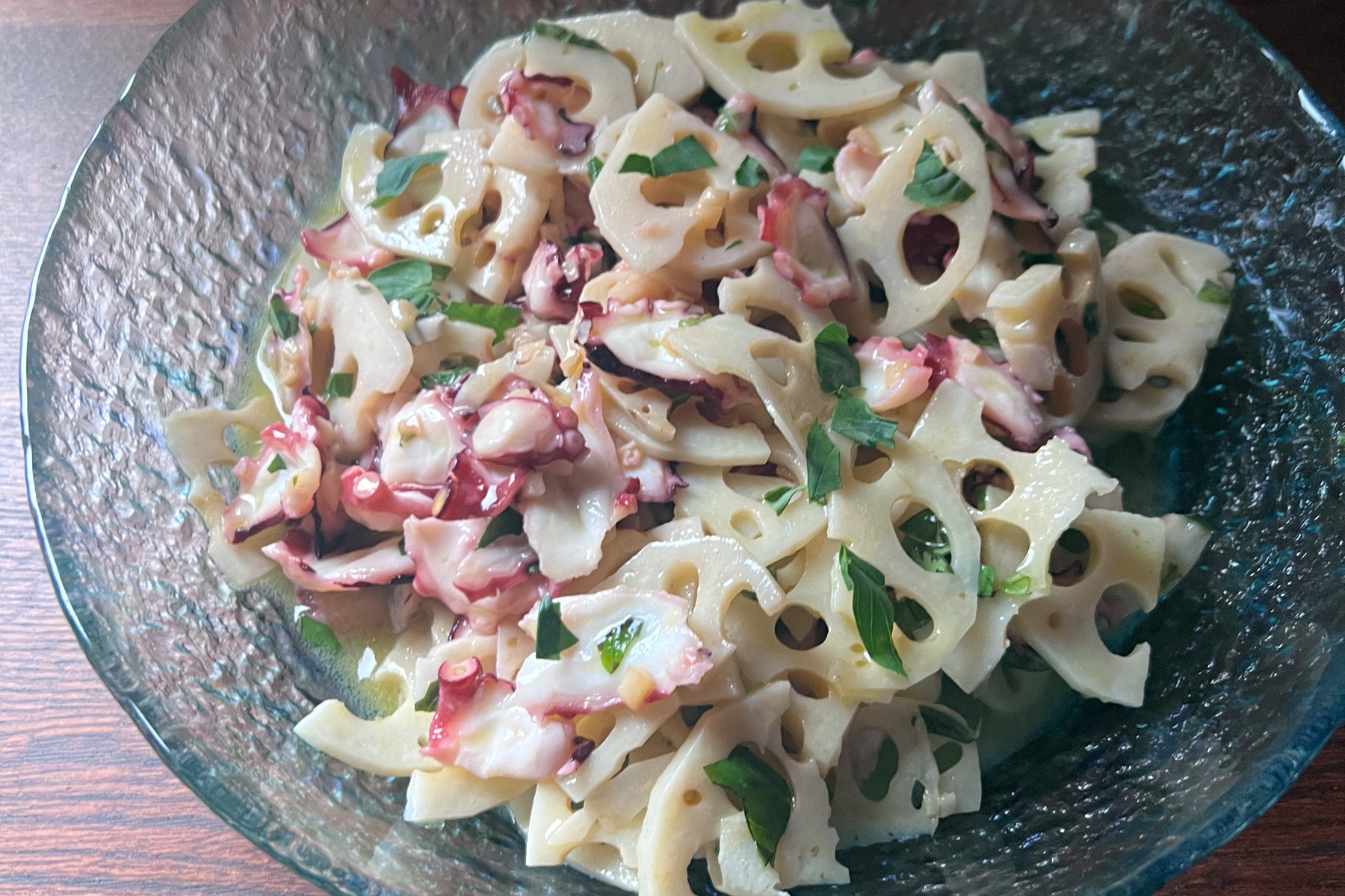 蛸と蓮根のマリネ